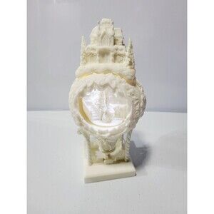 Vintage Mark Klaus Christmas Diorama Musical Ornament Believe Porcelain  #347